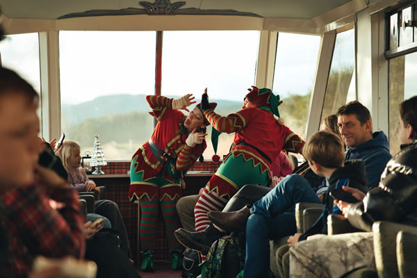 Strathspey Railway Santa's Elf Express Observation Carriage Photograph