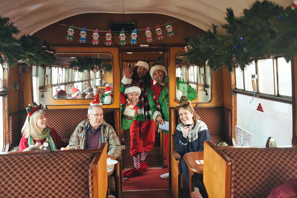 Strathspey Railway Santa's Elf Express Carriage Photograph